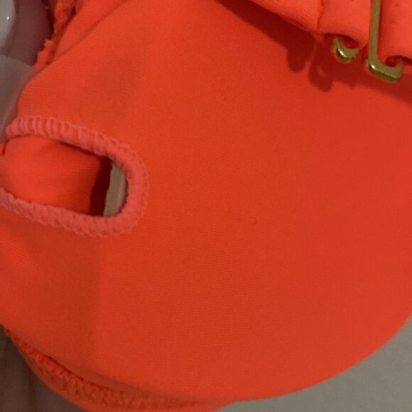 NWT- Gabrielle Union- Neon Orange bikini top- Size Small - Picture 7 of 7